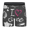 thumbnail image 1 of Sigee I Love Coffee for Men's Boxer Briefs,Moisture Wicking and Breathable X-Large, 1 of 9