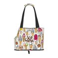 Sigee Ice Cream for Pet Carrier Bag for Puppy with Pockets for Walking