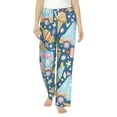 thumbnail image 1 of Sigee Icecream Truck Print Women's Soft Pajama Pants - Breathable and Comfortable Lounge Sleep Bottoms with Elastic Waistband and Pockets-Large, 1 of 9