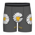 thumbnail image 1 of Sigee Keep Life Simple Daisy Flower for Men's Boxer Briefs,Moisture Wicking and Breathable Small, 1 of 9