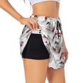 thumbnail image 1 of Sigee Koi Fish for Women's Athletic Shorts High Waisted Running Shorts Pocket Sporty Short Gym Elastic Workout ShortsSmall, 1 of 9