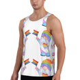 thumbnail image 1 of Sigee LGBT Gnomes for Men's Workout Tank Top, Athletic Gym Sleeveless Shirt - Quick Dry, Lightweight, Breathable Large, 1 of 9