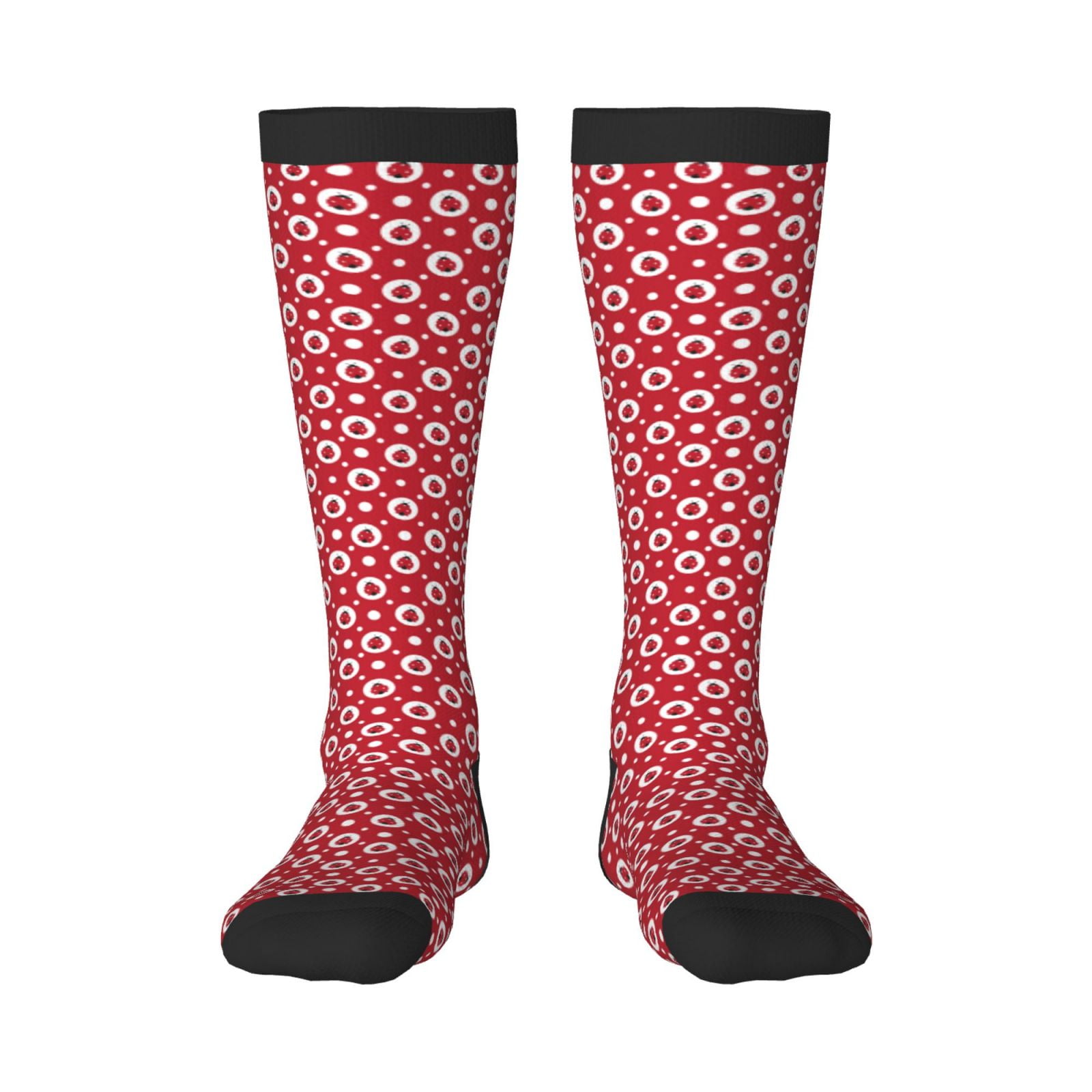 Sigee Ladybugs And White Dots for Socks for Men Women Socks Stocking