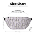 thumbnail image 1 of Sigee Lavender Flowers for Multi-functional Belt Bag for Men and Women With Adjustable Strap For Travel Running Hiking, 1 of 8