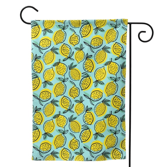 Sigee Lemon1 for Live Happy Decorative Small Garden Flag,Double Sided Yard Flags Holiday Garden Flags for All Seasons