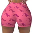 thumbnail image 1 of Sigee Leopard Print Print Women's High Waist Workout Shorts - Squat Proof, Tummy Control, Yoga and Gym Activewear-Large, 1 of 9