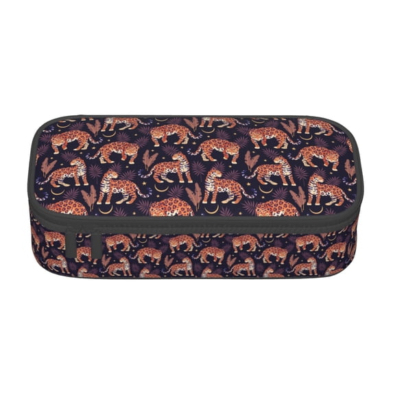 Sigee Leopard Print for Large Capacity Pencil Case, Pencil Pouch, Pencil Bag, Marker Pen Case for Women and Men