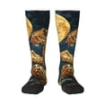 thumbnail image 1 of Sigee Leopard Reading Tarot Cards for Socks for Men Women Socks Stocking Compression Socks, 1 of 6