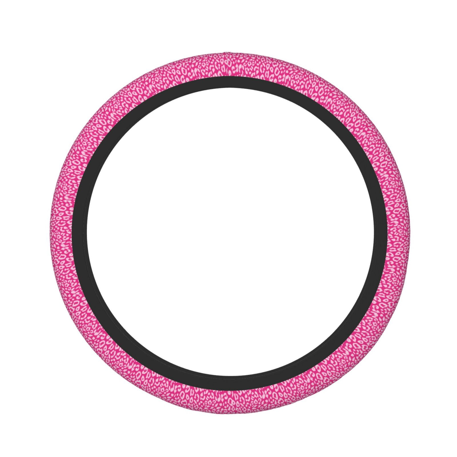 Black Microfiber Leather Steering Wheel Cover – Non-Slip, Fits 15.5-16 Inch Wheels (F-150, Tundra, Range Rover)