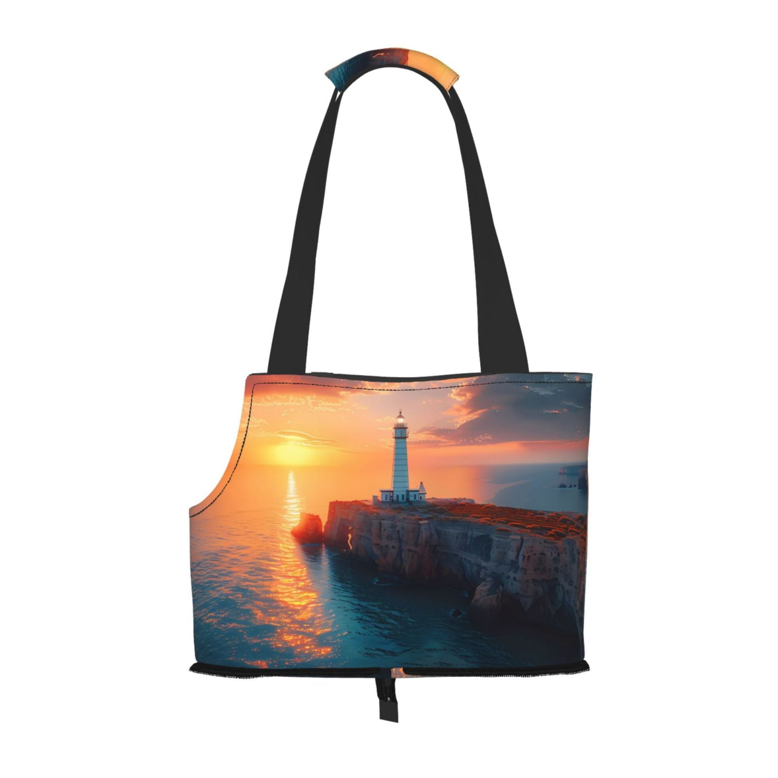 Sigee Lighthouse At Sunset Coast for Pet Carrier Bag for Puppy with