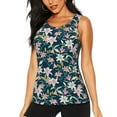 thumbnail image 1 of Sigee Lilies Flowers for Women's Workout Tank Top,Running Tank Tops,Sleeveless Gym ClothesXX-Large, 1 of 8