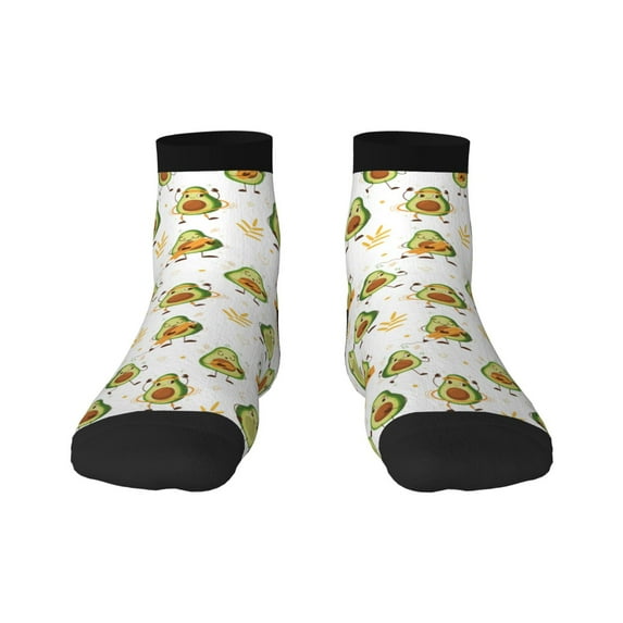 Sigee Lovely Avocado for Crew Soft Moisture-wicking Socks ,Cushion Moisture Wicking Boot Socks for Men and Women
