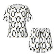 thumbnail image 1 of Sigee Lovely Penguin for Sleepwear Casual Pjs with Pockets Women's Pajamas Sets Shorts 2 Piece Short Sleeve Lounge Sets Medium, 1 of 1