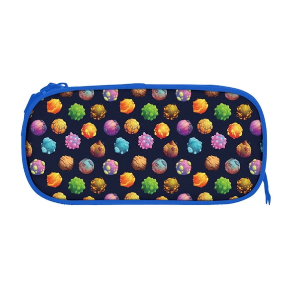 Sigee Lovely Planet for Portable Pencil Pouch with Zipper for Students, Artists, and Office Use
