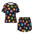 thumbnail image 1 of Sigee Lovely Planet for Sleepwear Casual Pjs with Pockets Women's Pajamas Sets Shorts 2 Piece Short Sleeve Lounge Sets Small, 1 of 9