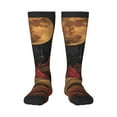 thumbnail image 1 of Sigee Lunar Mountains Golden Rivers for Socks for Men Women Socks Stocking Compression Socks, 1 of 6
