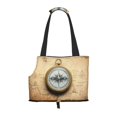 Sigee Old Compass On World Map for Pet Carrier Bag for Puppy