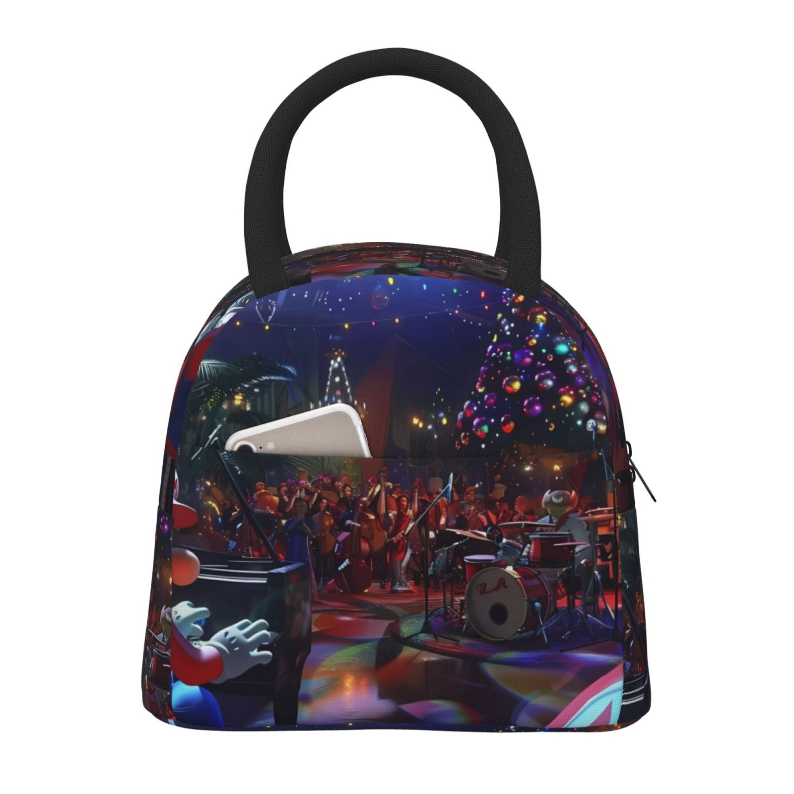 Sigee Mario A Print Lunch Bag for Women Men, Reusable Lunch Bag Insulated Lunch Bag Lunch Box ...