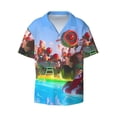 thumbnail image 1 of Sigee Mario Bc for Men's Casual Short Sleeve Button Down Shirts Men's Shirts Summer Large, 1 of 7