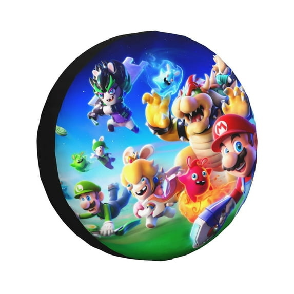 Sigee Mario Bh for Tire Cover Wheel cover for Jeep Trailer RV SUV Truck Wheel 14-17 Inch,16 inch