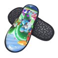 Sigee Mario Cf for Cozy Furry Slippers Super Soft Indoor and Outdoor