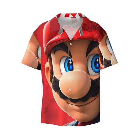 Sigee Mario U for Men's Casual Short Sleeve Button Down Shirts Men's Shirts Summer Medium