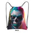 thumbnail image 1 of Sigee Modern Abstract Colorful Skull A for Drawstring Zipper Backpack ,Waterproof, Durable, Lightweight Gym Bag for Sports, 1 of 5