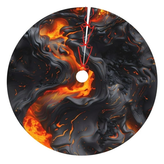 Sigee Molten Lava Abstract Flow for Christmas Decoration Tree Skirt Christmas Tree Skirt,Christmas home decor Holiday Tree Skirt Fits Christmas Tree-30"