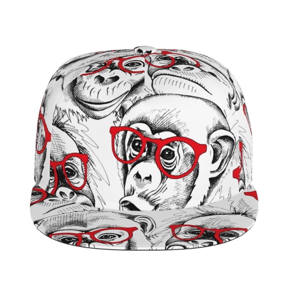 Sigee Monkey Print Men Women Fashion Baseball Cap,Unisex-Adults,Classic Adjustable Plain Hat