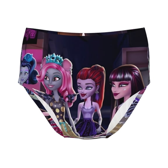 Sigee Monster High (11) for Girls' Cotton Panties Soft, Breathable, and Comfortable Briefs