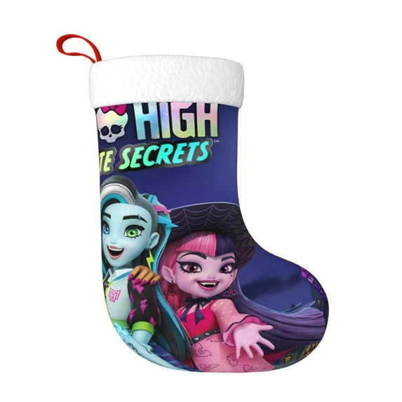 Sigee Monster High (27) for Christmas Stocking Stocking for Kids, Holiday and Family Stocking for Fireplace or Party Decoration