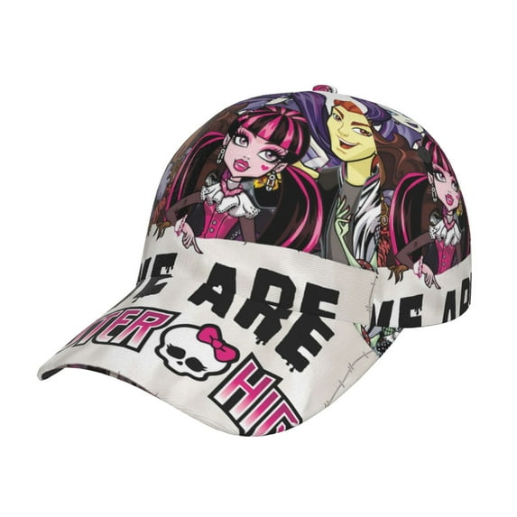 Sigee Monster High (46) for Fashionable Curved brim Baseball Cap for Men Women Curly Hair Ponytail Hat for Outdoor Sports