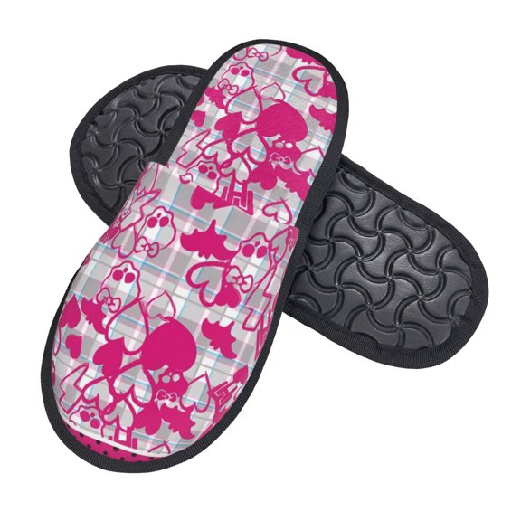 Sigee Monster High (8) for Cozy Furry Slippers Super Soft Indoor and Outdoor Use, Non-Slip Sole Slip On House Slippers Large