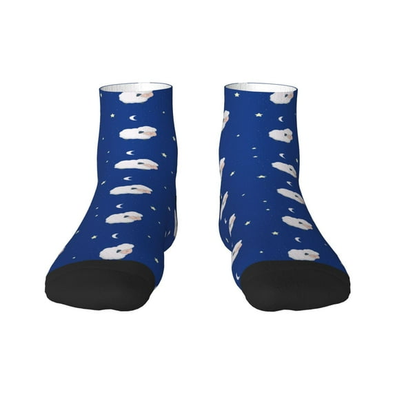 Sigee Moon Lamb for Crew Soft Moisture-wicking Socks ,Cushion Moisture Wicking Boot Socks for Men and Women