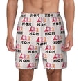 thumbnail image 1 of Sigee Mothers Day Print Mens Swim Trunks with Compression Liner Quick Dry Swim Stretch Beach Shorts with Pockets,S-3XL, 1 of 1