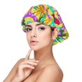 thumbnail image 1 of Sigee Multicolored Tropical for Hair Wrap Adjustable Sleep Cap for Hair Protection and Comfort, Adjustable Night Cap for Women, 1 of 6