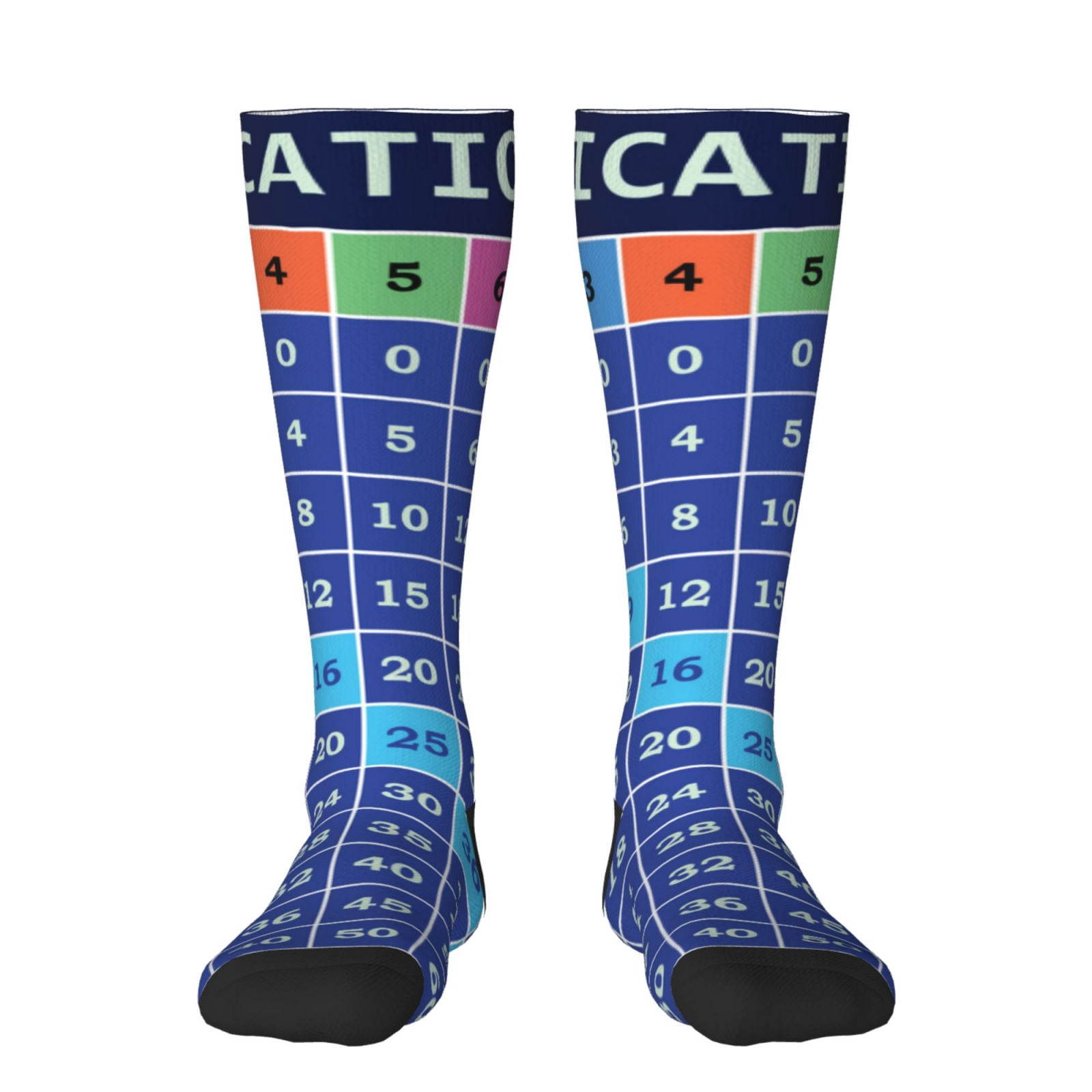 Sigee Multiplication Table for Socks for Men Women Socks Stocking ...