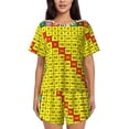 thumbnail image 1 of Sigee Multiplication Table2 for Sleepwear Casual Pjs with Pockets Women's Pajamas Sets Shorts 2 Piece Short Sleeve Lounge Sets-4X-Large, 1 of 6