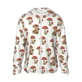 thumbnail image 1 of Sigee Mushroom Print UPF50+ Men's Sun Protection Hoodie Shirt SPF UV Shirt Long Sleeve Fishing Outdoor Lightweight, S-3XL, 1 of 9
