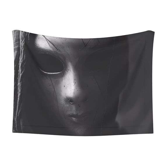 Sigee Mystical Masked Figure Monochrome for Pet Blanket for Dog Cat Puppy Blanket Cat Blankets for Small and Medium Pets-Medium