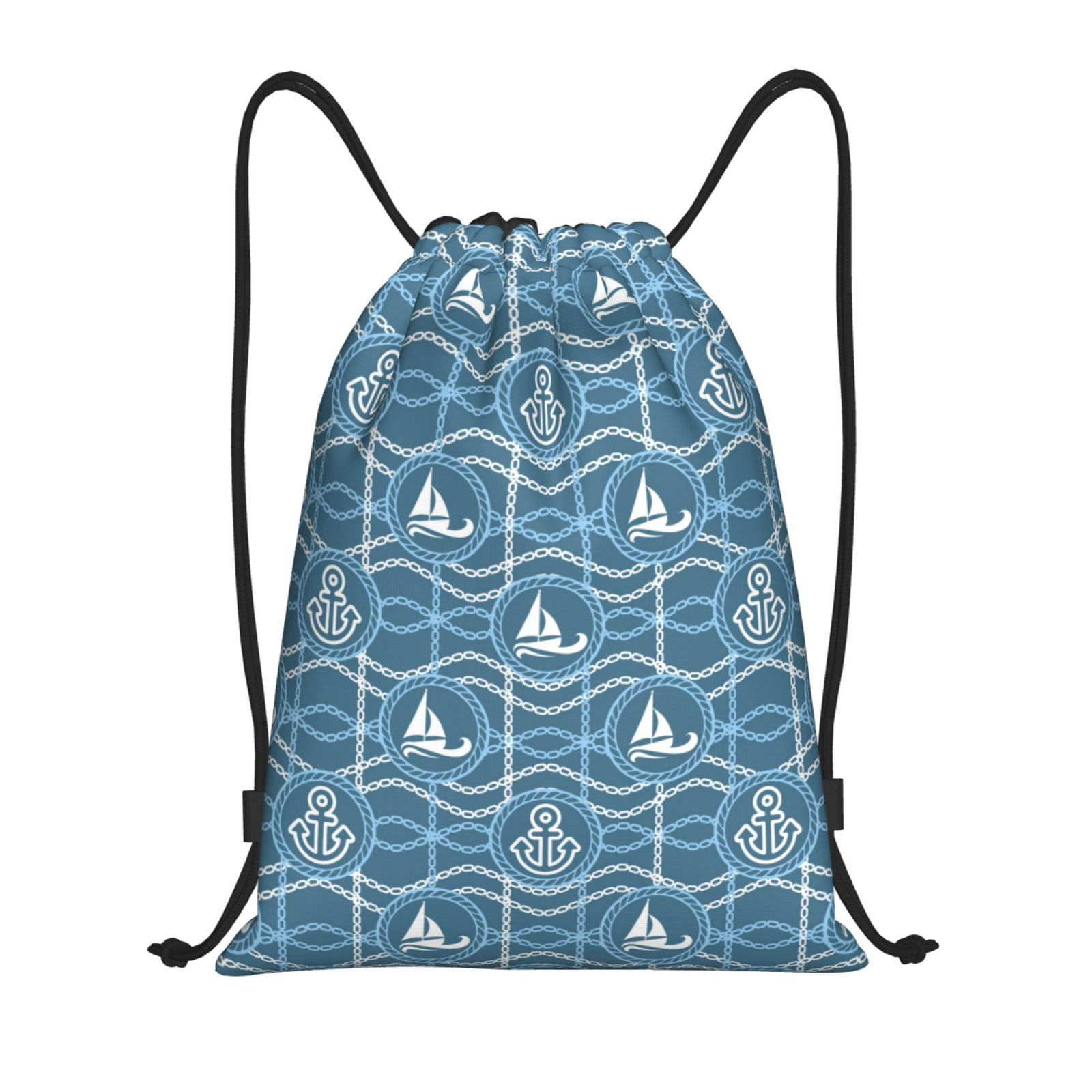 Sigee Nautical for Drawstring Bag String Backpack for Sports, Gym ...