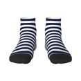 thumbnail image 1 of Sigee Navy Blue And White Stripes for Crew Soft Moisture-wicking Socks ,Cushion Moisture Wicking Boot Socks for Men and Women, 1 of 7