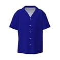 thumbnail image 1 of Sigee Navy Print Men's Shirts Casual Button Down Short Sleeve Summer Beach Shirt Hawaiian Vacation Shirts Tee Shirt-, 1 of 7