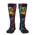 thumbnail image 1 of Sigee Neon Psychedelic Giraffe for Socks for Men Women Socks Stocking Compression Socks, 1 of 6
