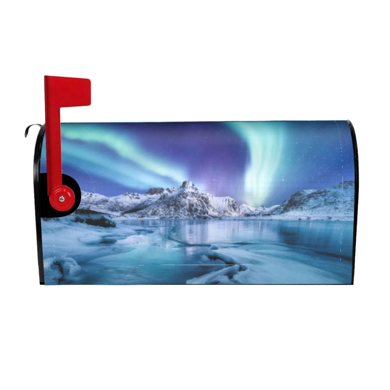 Sigee Night At Lake Aurora 1 for Mailbox Cover Waterproof Post