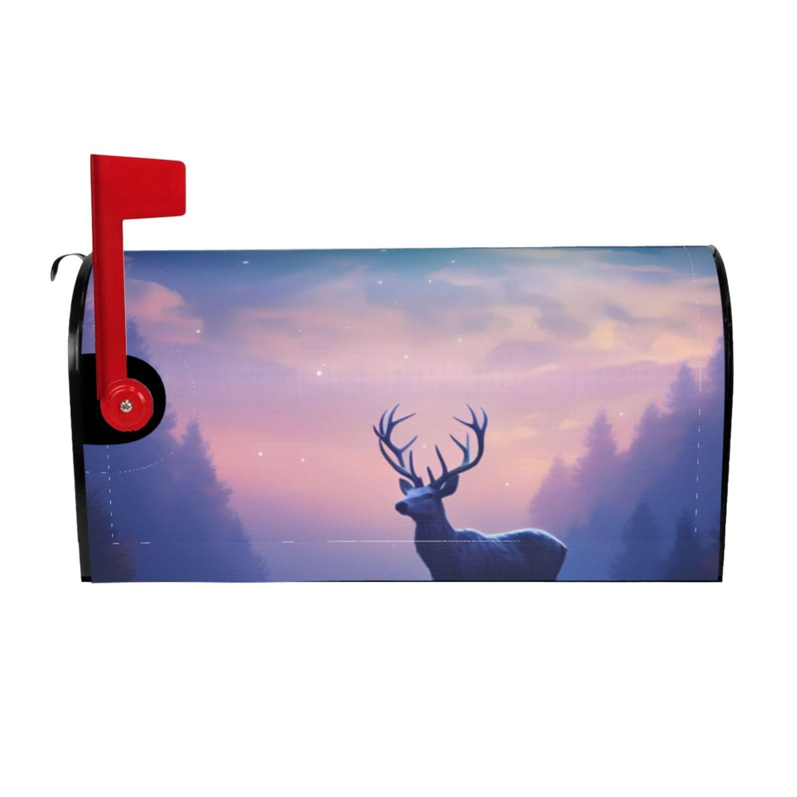 Sigee Night Sky Elk for Mailbox Cover Waterproof Post Box for