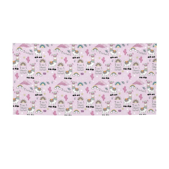 Sigee No Drama Llama for Large Happy Holiday Banner for Outdoor Indoor Home Wall Photo Background-