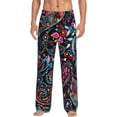 thumbnail image 1 of Sigee Paisley print Men's Pajama Pants Lounge Sleep Bottoms with Elastic Waistband and Pockets-XX-Large, 1 of 6
