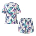 thumbnail image 1 of Sigee Palm Leaves for Sleepwear Casual Pjs with Pockets Women's Pajamas Sets Shorts 2 Piece Short Sleeve Lounge Sets X-Large, 1 of 1