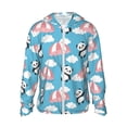 thumbnail image 1 of Sigee Panda Flying in the Sky Print UPF50+ Men's Sun Protection Hoodie Shirt SPF UV Shirt Long Sleeve Fishing Outdoor Lightweight, S-3XL, 1 of 9